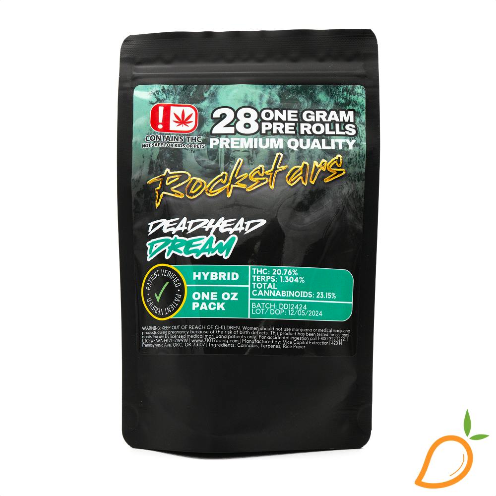 28g 28pk Mosh Pit Preroll Pack Rockstars