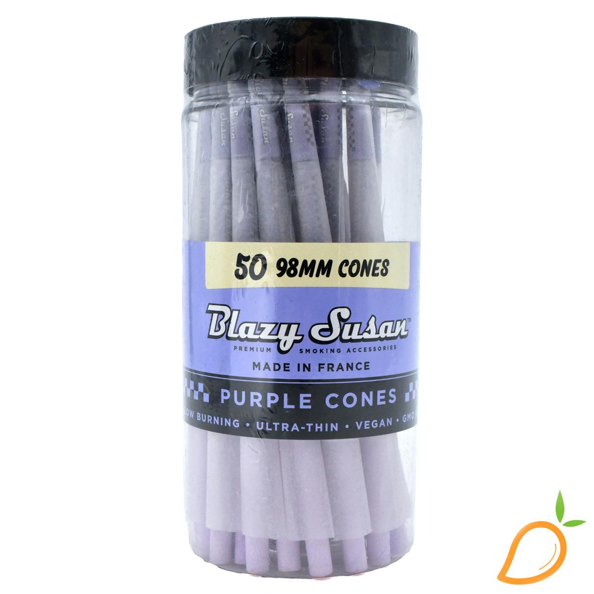 Blazy Susan 98mm Purple Cones Jar 50ct