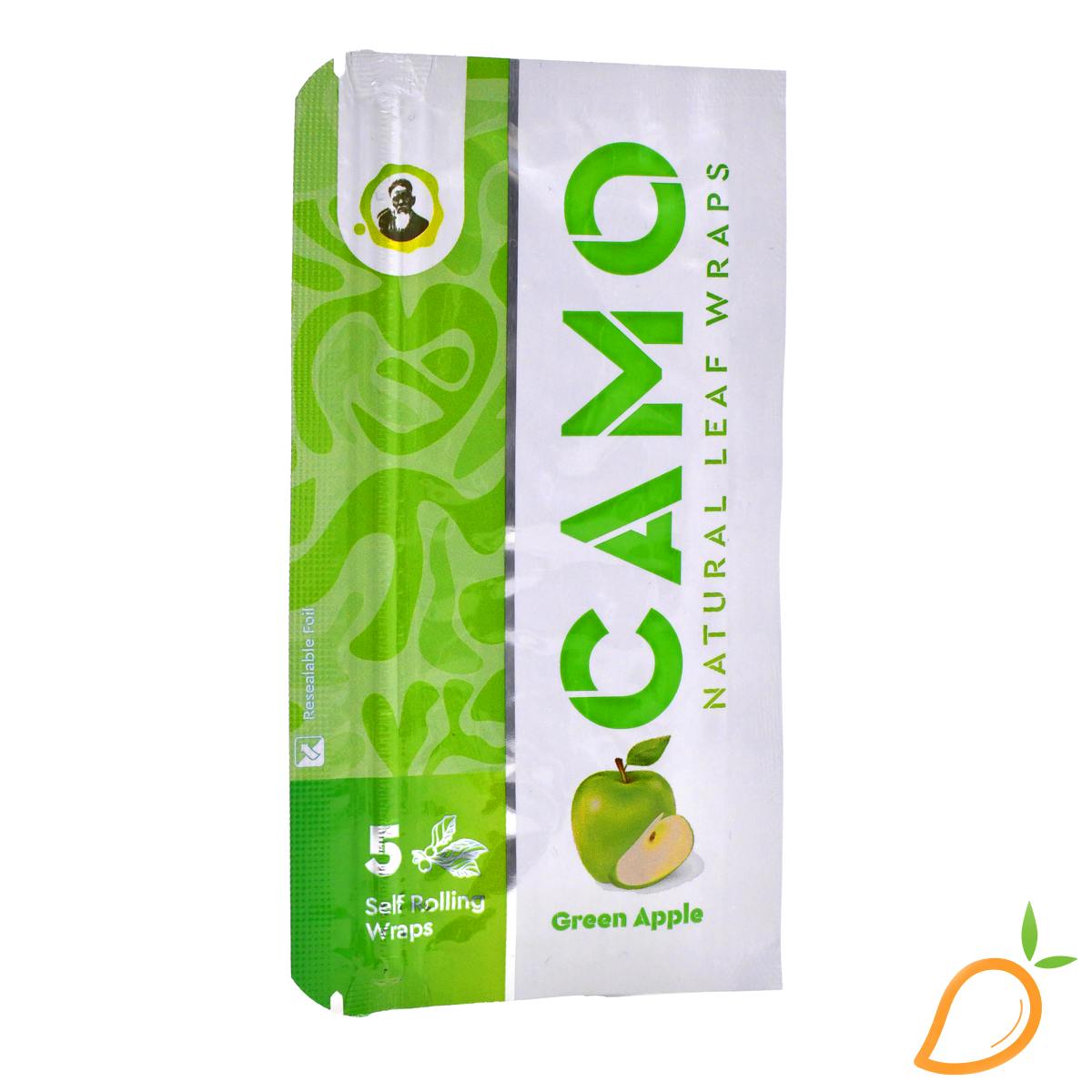 Camo Natural Leaf Wraps Green Apple 5pk