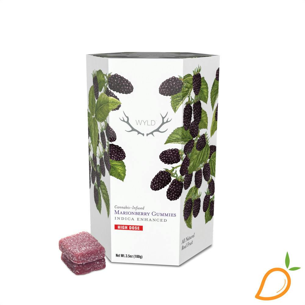 1000mg Marionberry Indica Gummies WYLD