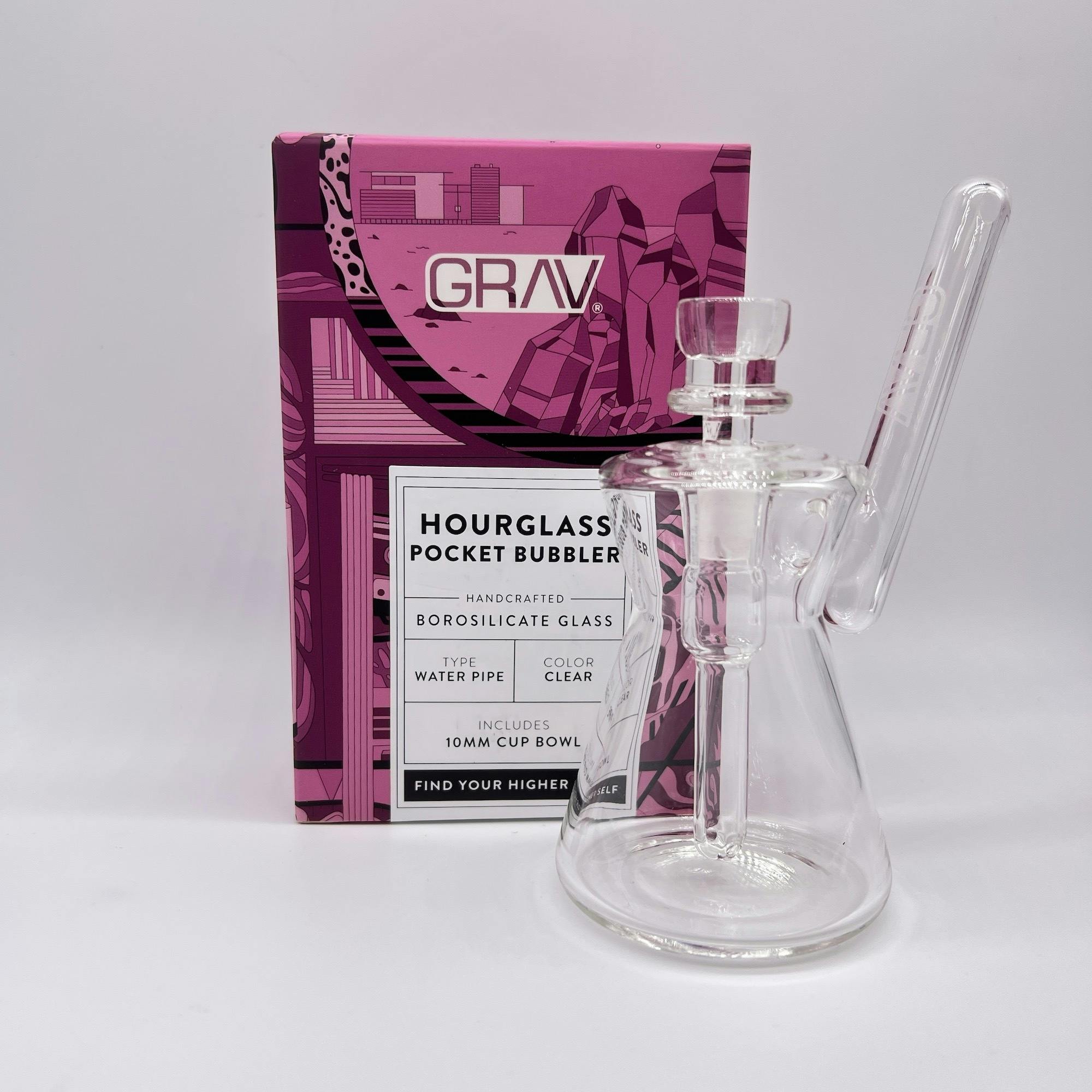 Grav Hourglass Pocket Bubbler