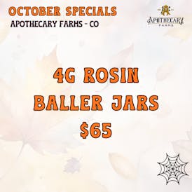 *October Specials* 4g Rosin Baller Jars $65