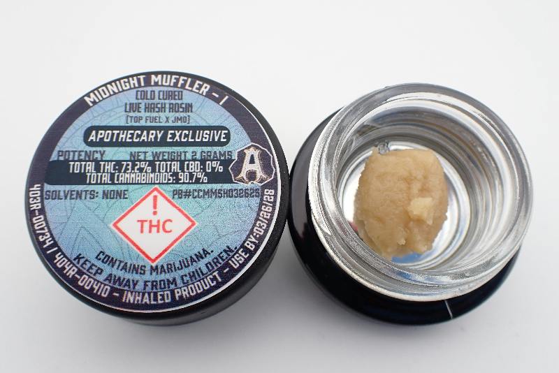Midnight Muffler Live Hash Rosin - I 2G