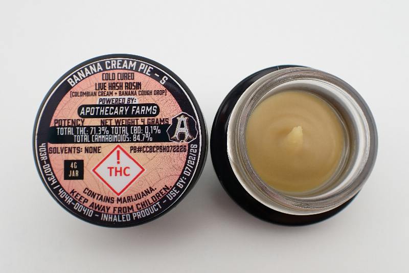 Banana Cream Pie Live Hash Rosin Baller - S 4G
