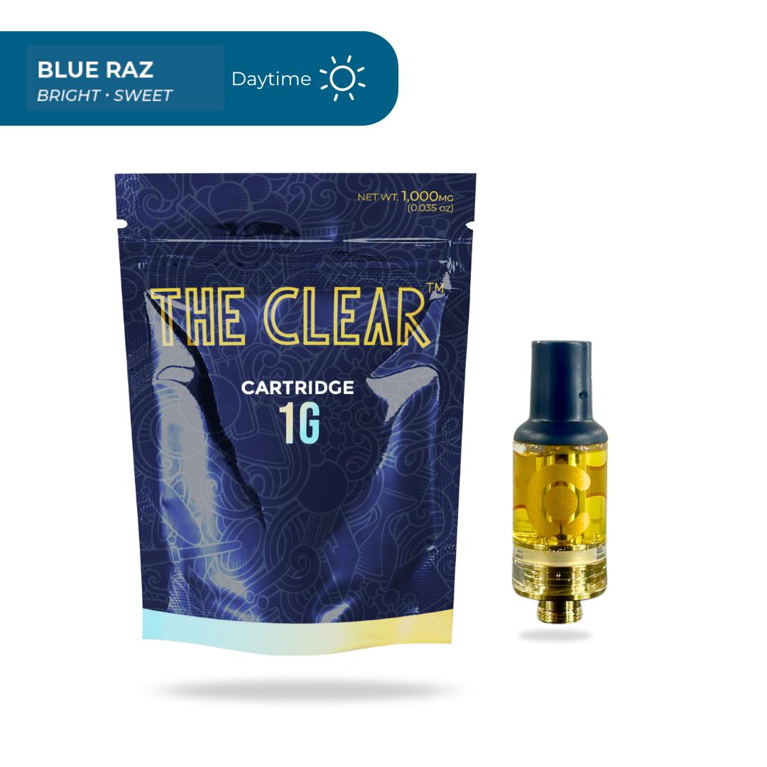 Blue Raz (H) - 1g Elite Cartridge - The Clear