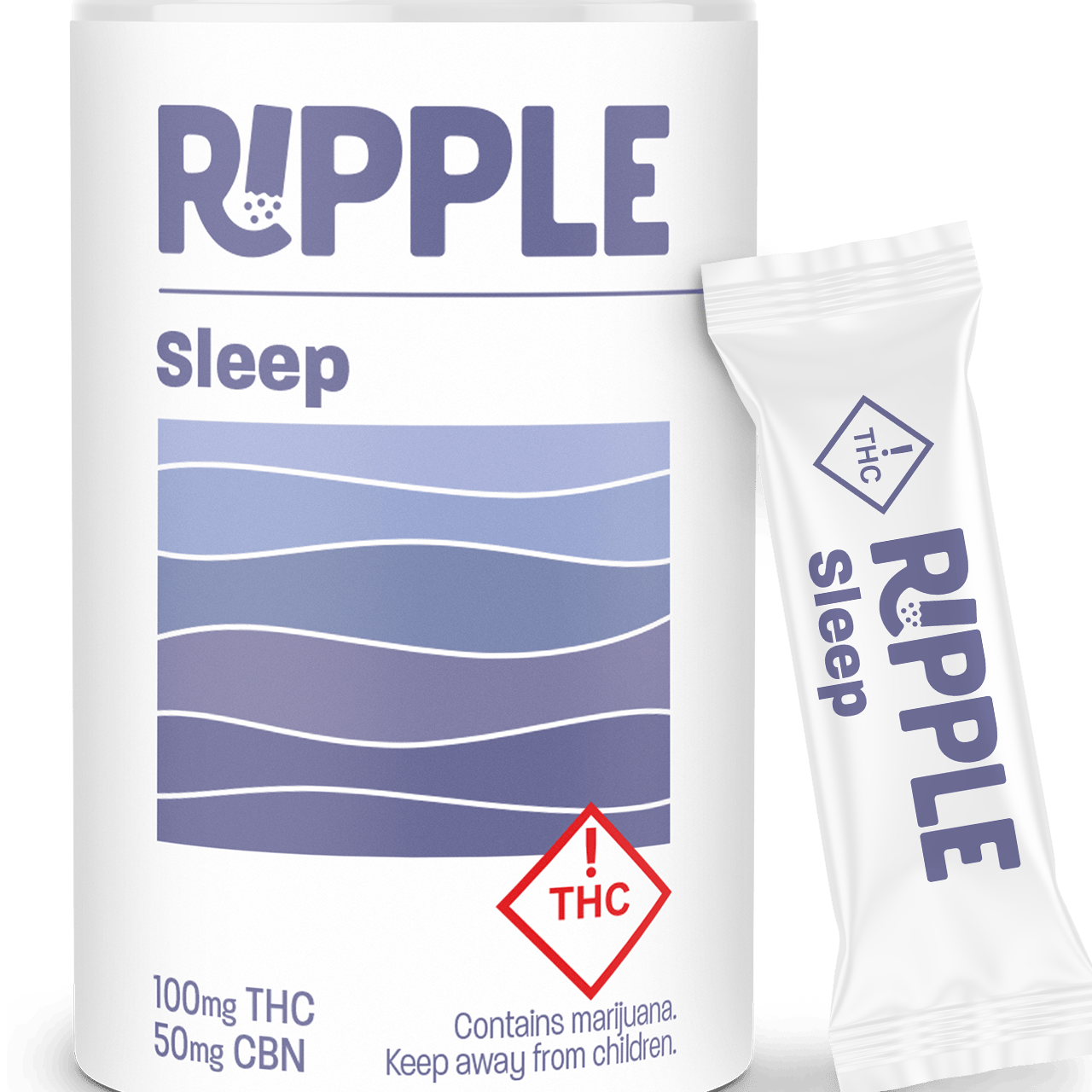Sleep (I) - (2:1:1 THC:CBN:CBD) 100mg Dissolvable - Ripple