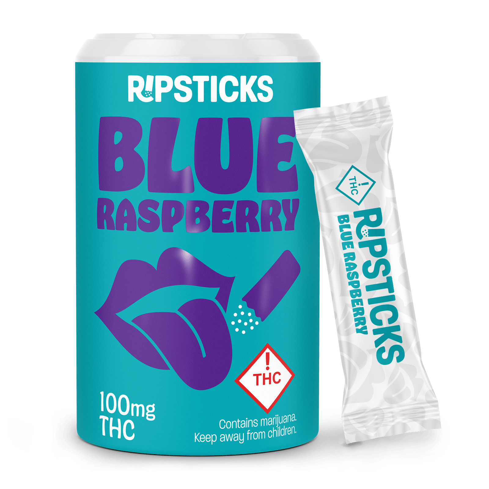 Blue Raspberry (S) - 100mg Ripsticks - Ripple