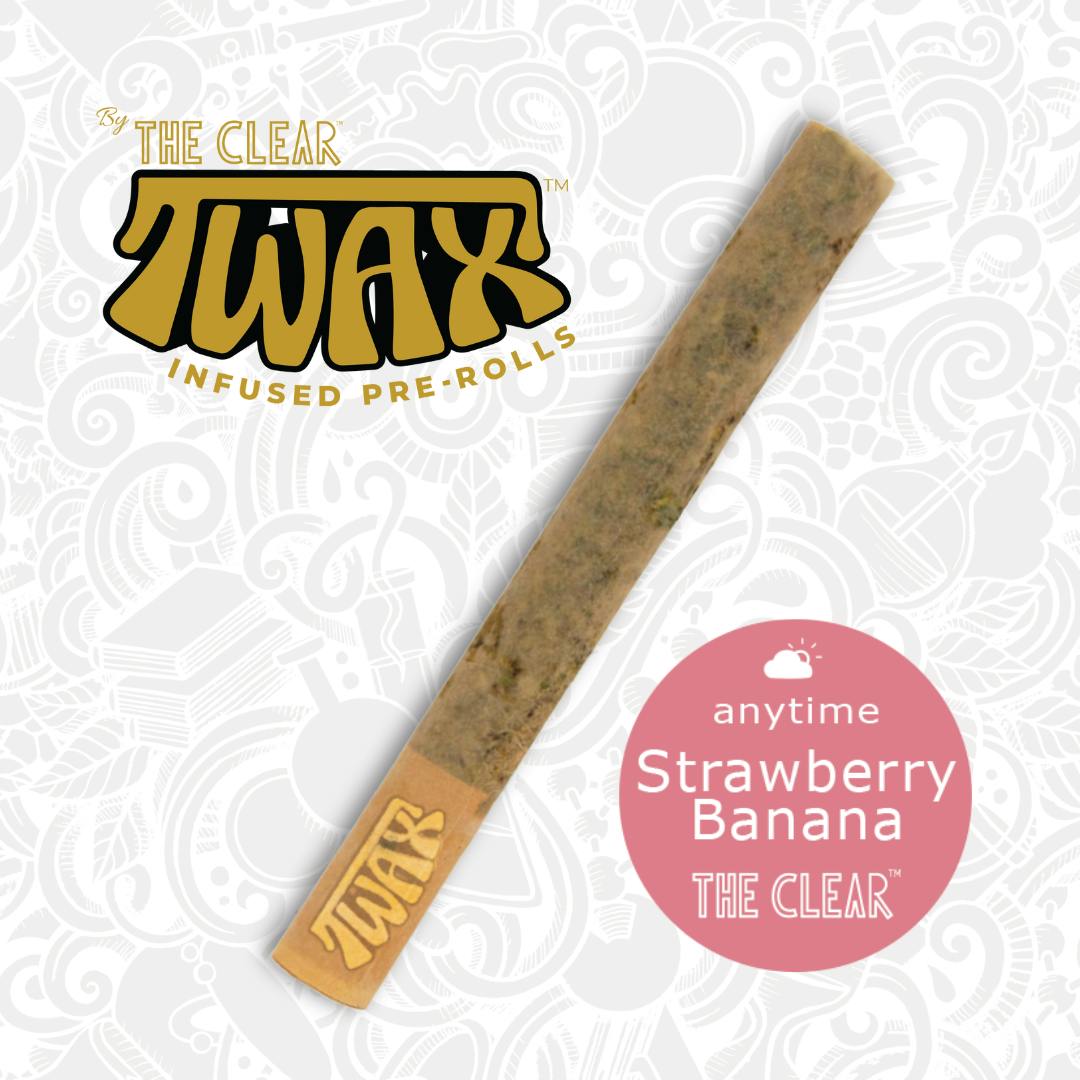 Strawberry Banana (H) - 1g Infused Pre-roll - Twax