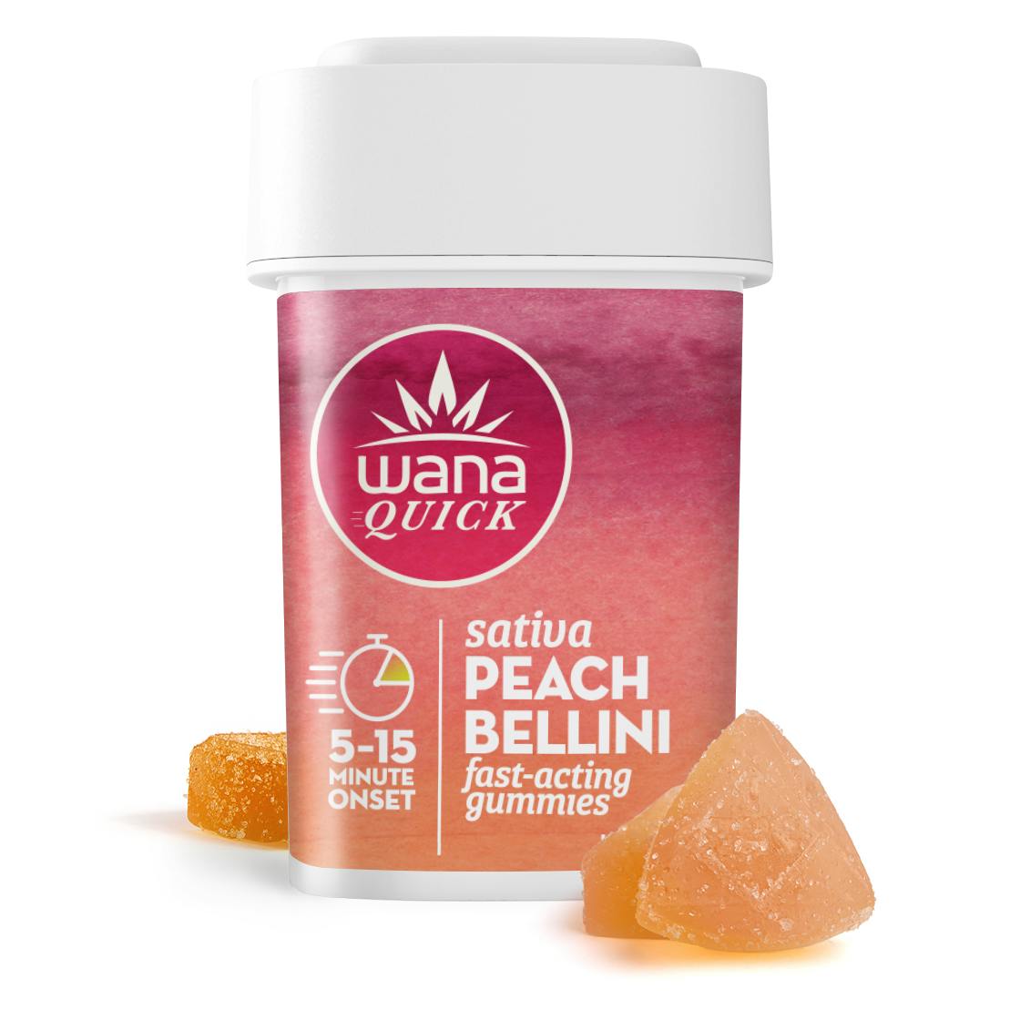 Peach Bellini (H) - 100mg Quick Gummies - Wana