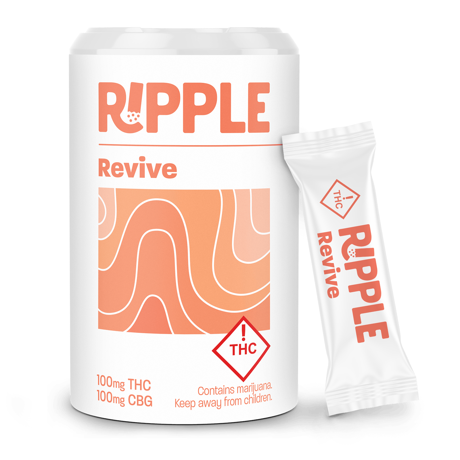 Revive (H) - (1:1:1 THC:CBG:CBD) - 100mg Dissolvable - Ripple