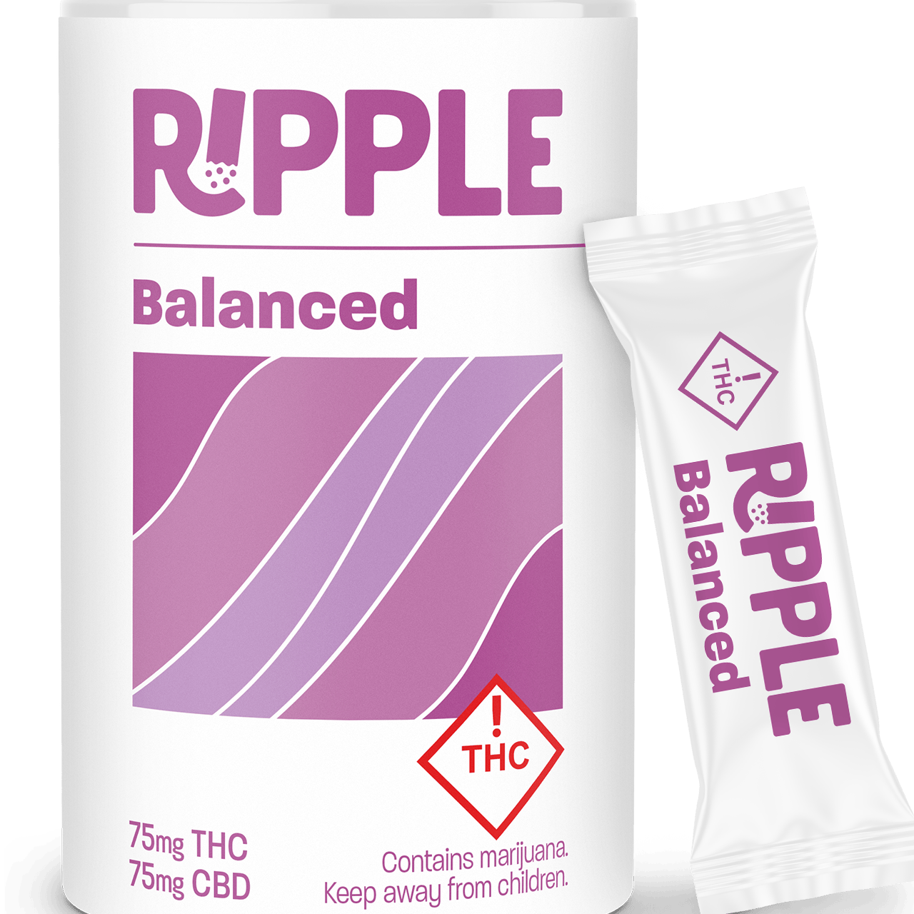 Balanced (H) - (1:1:1 THC:CBD:CBC) 75mg Dissolvable - Ripple