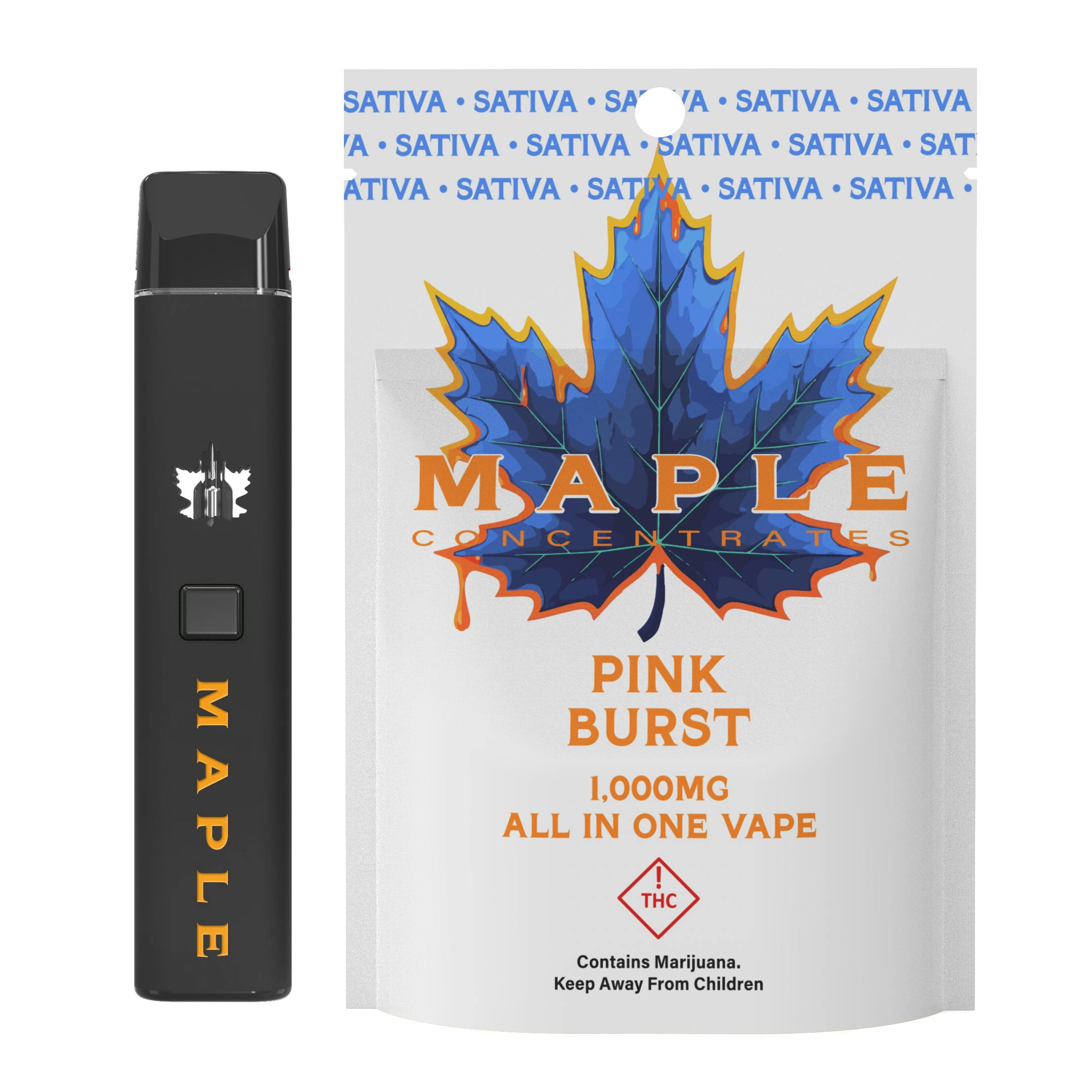 Pink Burst (S) - 1g All-In-One - Maple