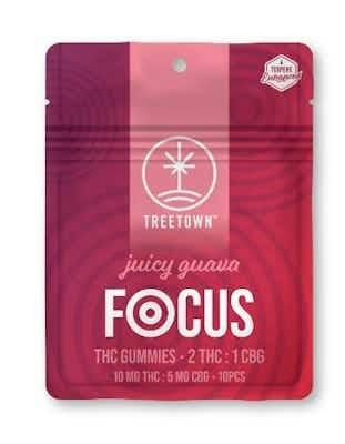 (REC) Treetown Gummies - Juicy Guava Focus 2:1 (THC:CBG)
