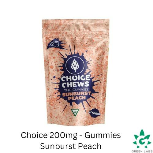 (REC) Choice 200mg Gummies - Sunburst Peach