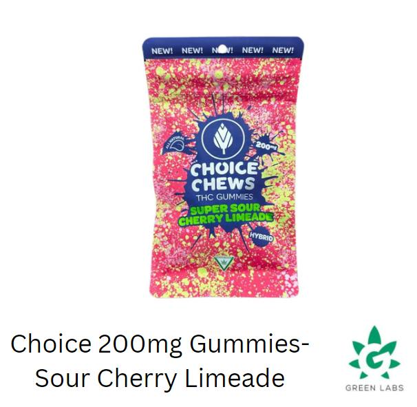 (REC) Choice 200mg Gummies - Super Sour Cherry Limeade