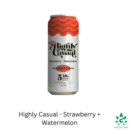 (REC) Highly Casual 5mg Single - Strawberry & Watermelon Seltzer