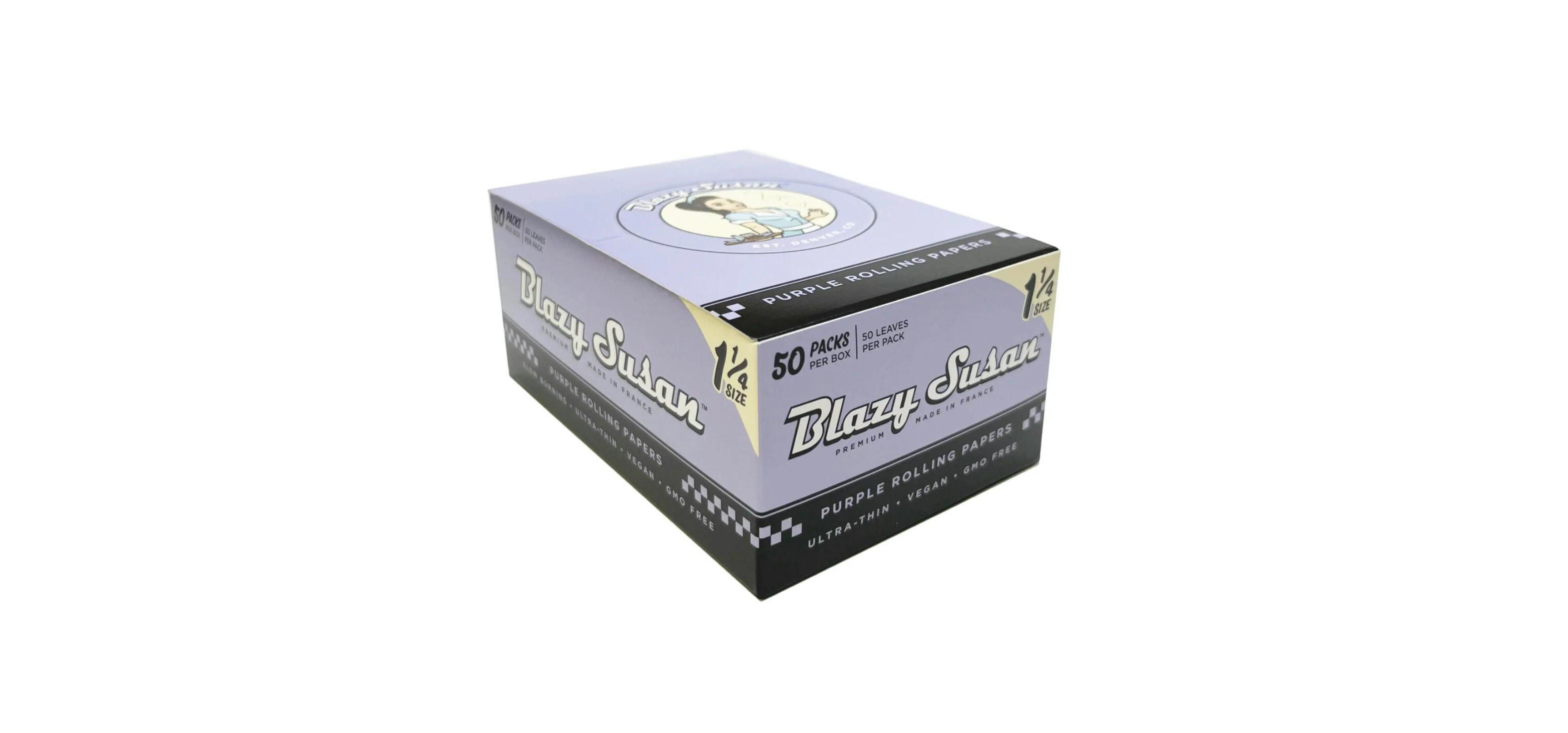 (ACC) Blazy Susan Purple Papers - 1 1/4"