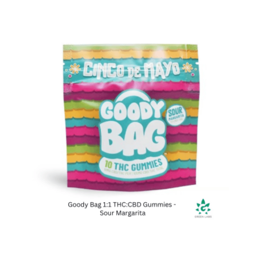 (REC) Goody Bag 200mg - Sour Margarita 1:1 THC:CBD - REC - 50.0g