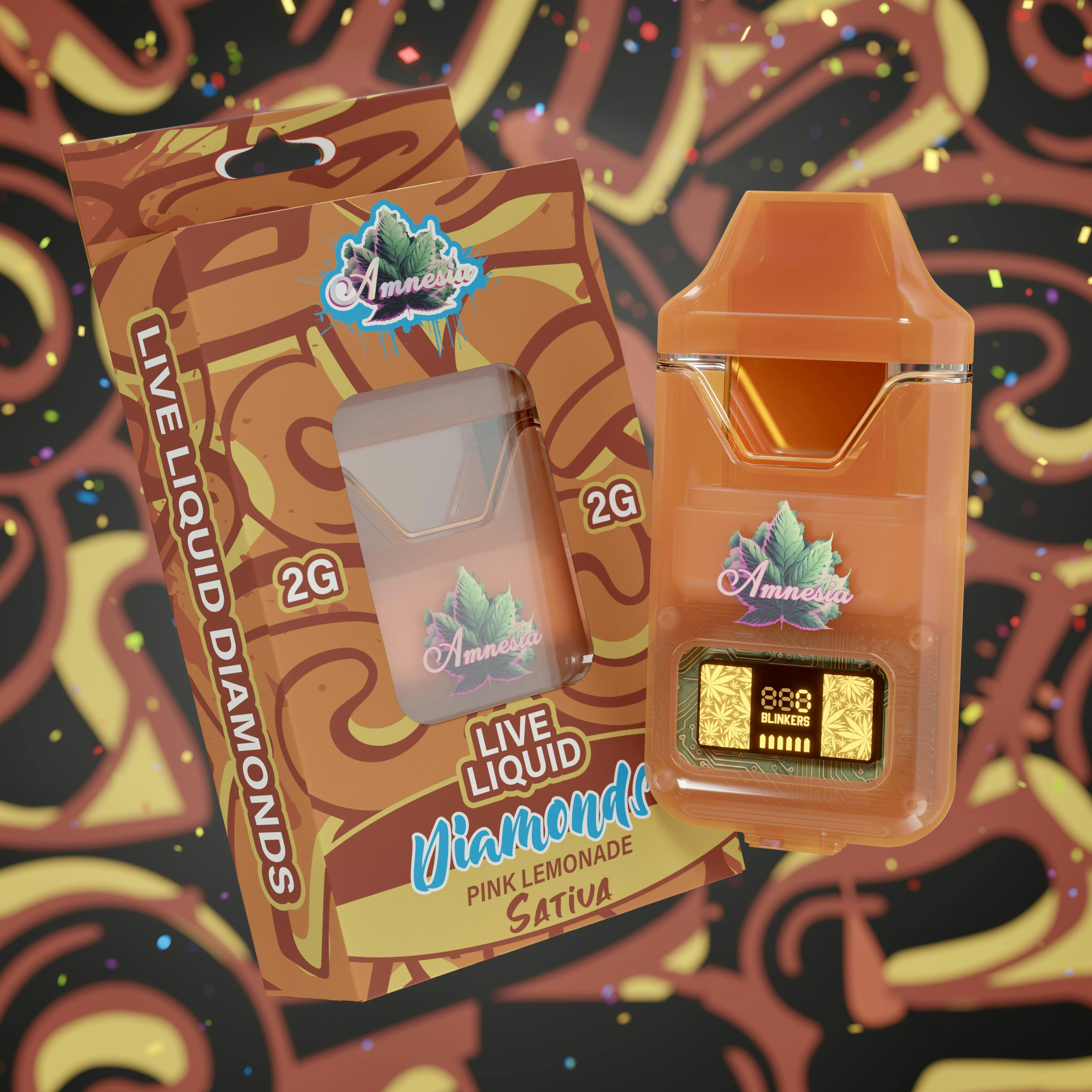 Amnesia - 2g Liquid Diamond Disposable - Pink Lemonade