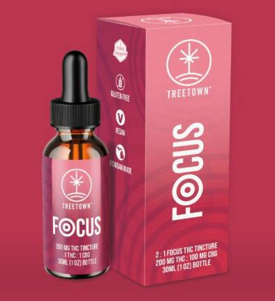 Treetown - 200mg THC : 100mg CBG - Focus Tincture