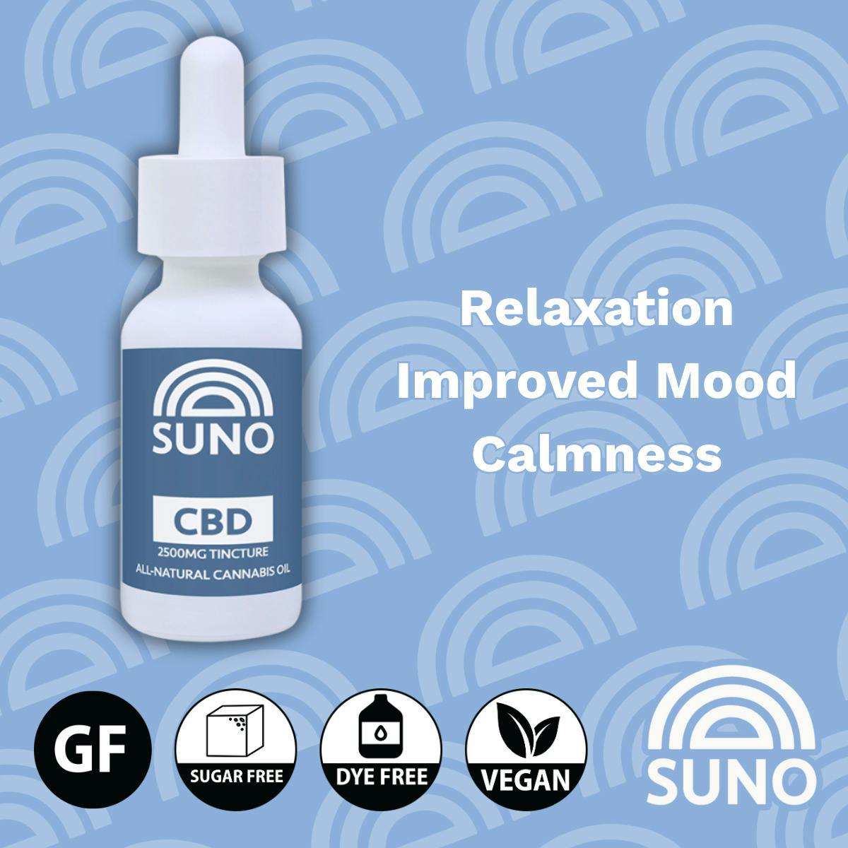 SUNO - 2500mg CBD Tincture