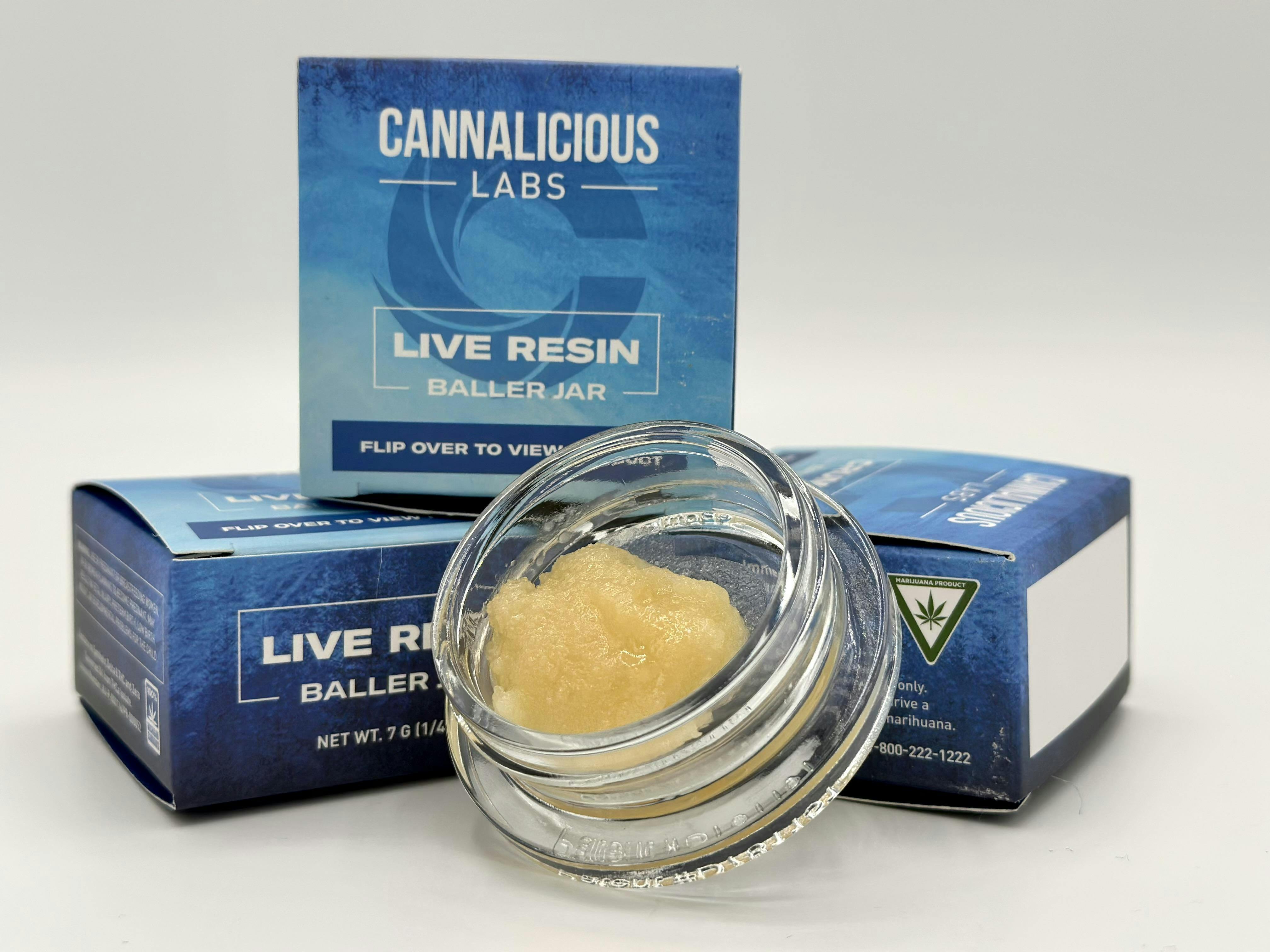 Cannalicious - 7g Live Resin Baller Jar - Lemon Berry Burst