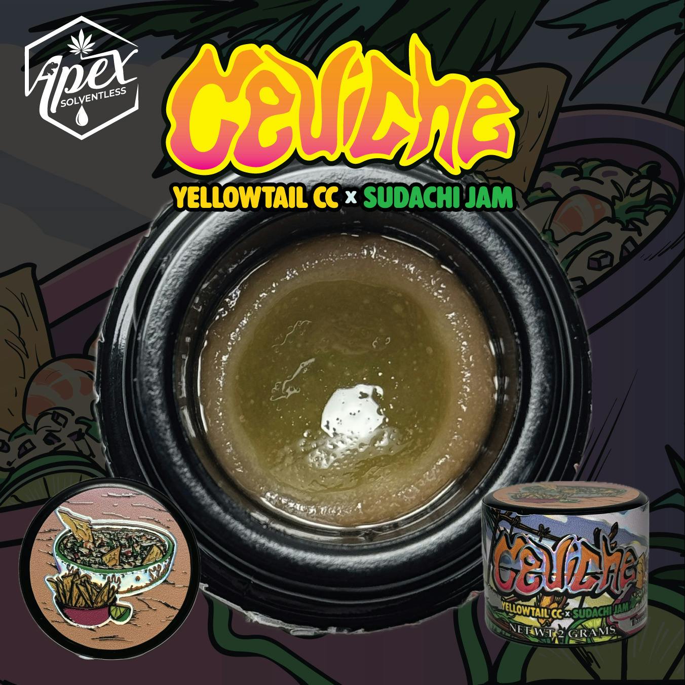 Apex - 2g Rosin Thumbprint - Ceviche