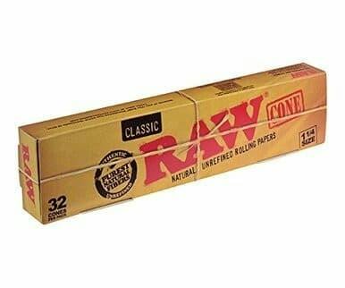 RAW CLASSIC 11/4 CONES 32pk