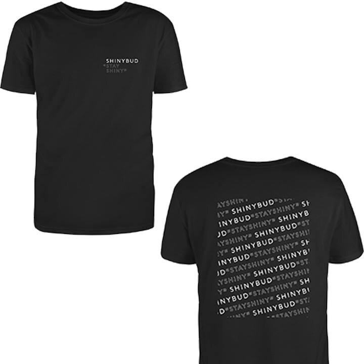 Medium Stay Shiny Angled Tee - Black