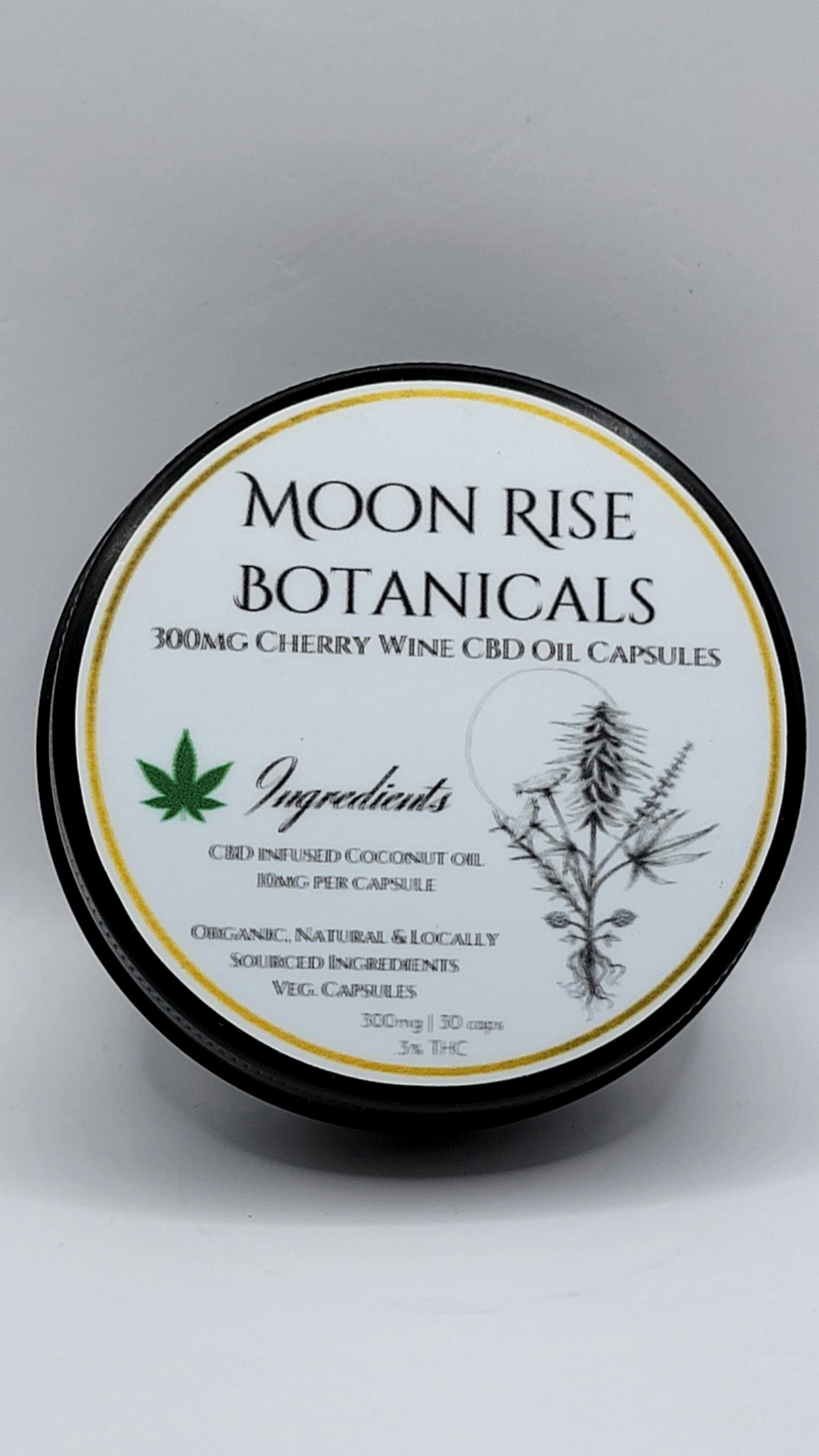 Moon Rise Botanicals 300mg CBD Oil Capsules at Forbins Reserve + ForbinsFinest Cultivation