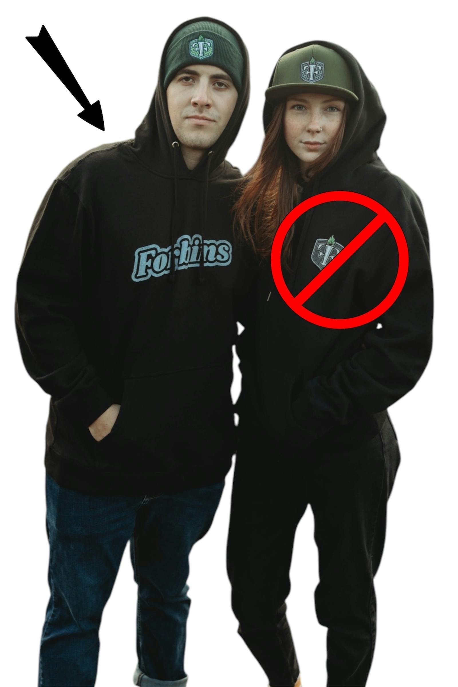 Forbins Lightweight Black Hoodie-2XL