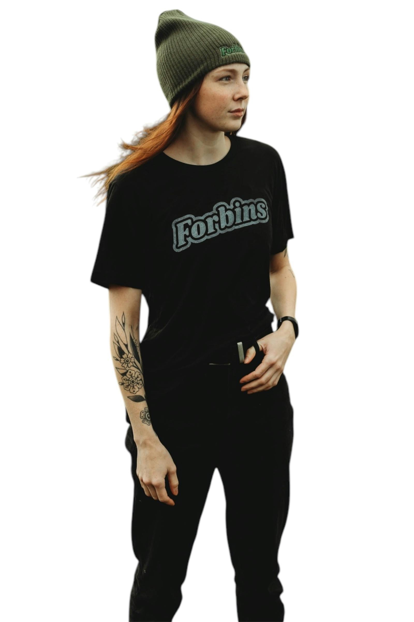 Forbins Black Tshirt-3XL