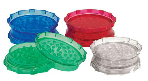 3" Acrylic 2pc Grinder, Assorted Colors