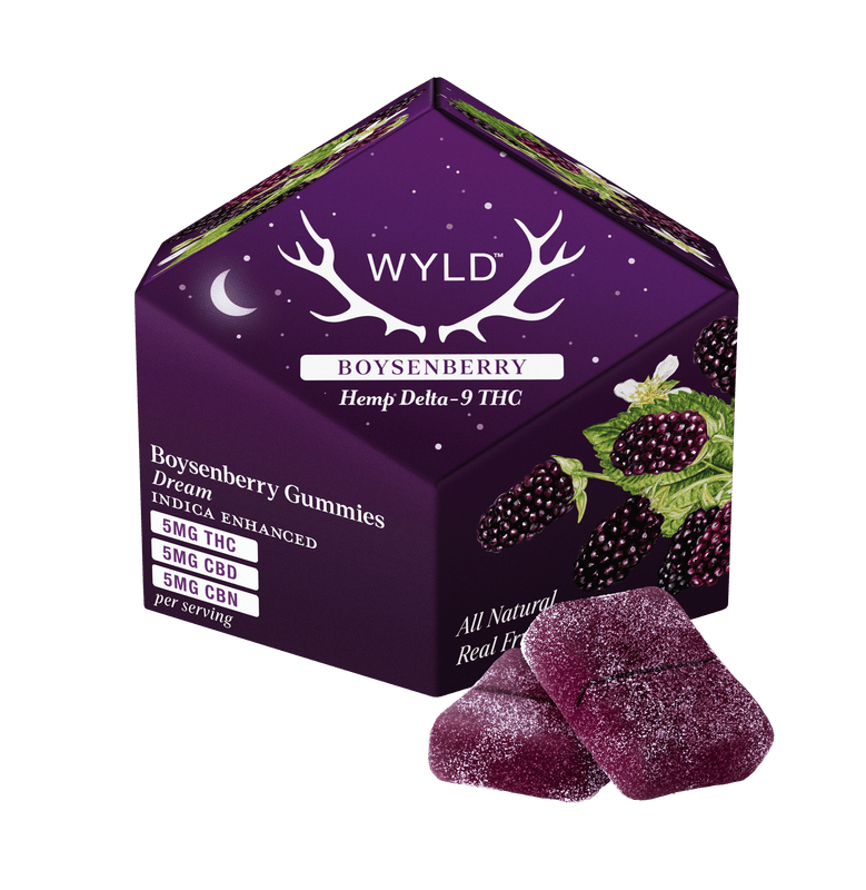Wyld | 1:1:1 CBD:CBN:THC Gummies | Boysenberry