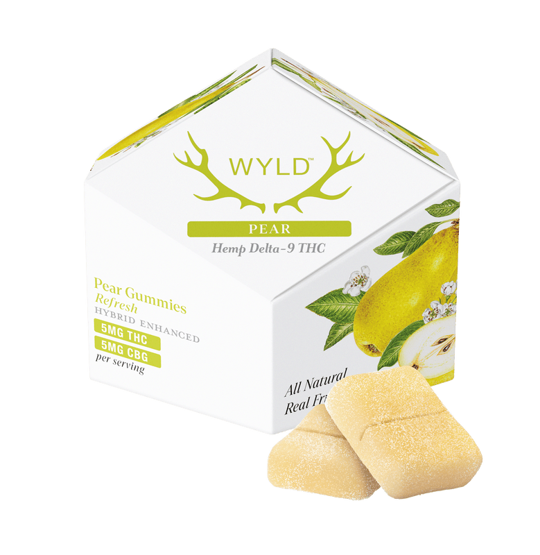 Wyld | 1:1 CBG + THC Gummies | Pear