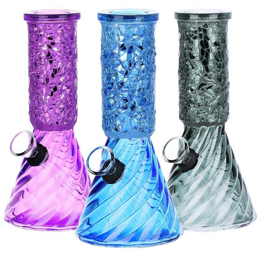 AFG | Crystalline Beaker Water Pipe | Assorted Colors