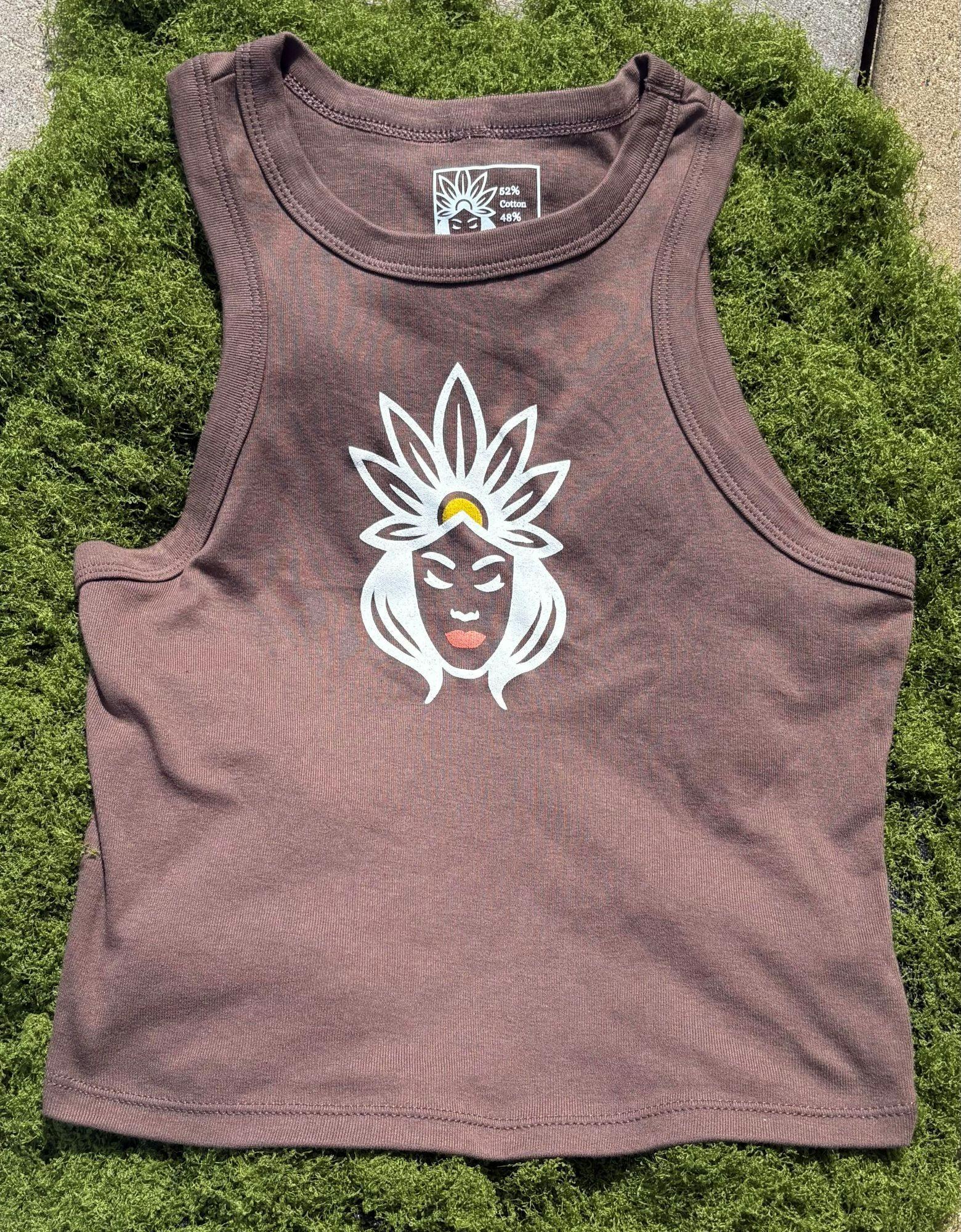 Pot Mama's | Crushing Goals & Smoking Bowls | Brown Tank Top