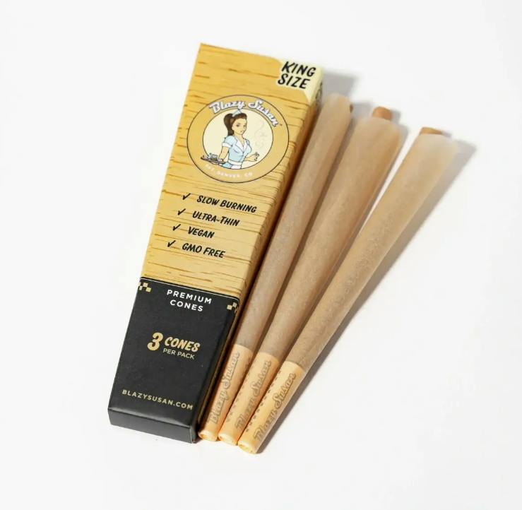 Blazy Susan | King Size Cones (3pk) | Unbleached
