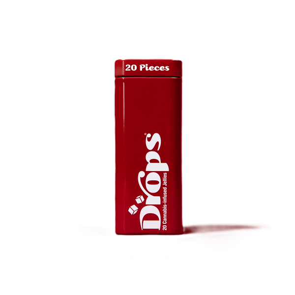 Drops | 2.5mg THC:CBD:CBC:CBG Gummies (20ct) | Cranberry