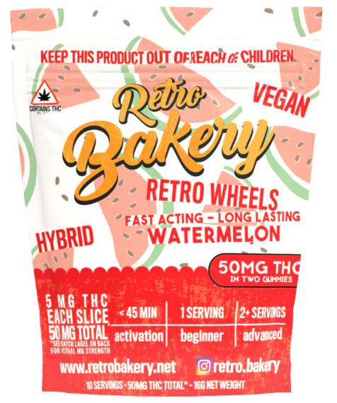 Retro Bakery | Watermelon Wheels | 25mg THC (2ct)