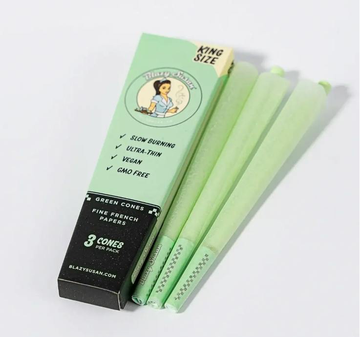 Blazy Susan | King Size Cones (3pk) | Green