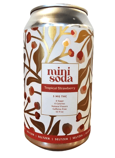 Mini Soda | Tropical Strawberry Seltzer | 5mg THC