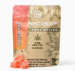 Natreum | Fast Acting 5mg THC Gummies | Mango Raz