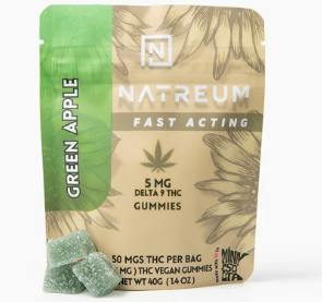 Natreum | Fast Acting 5mg THC Gummies | Green Apple