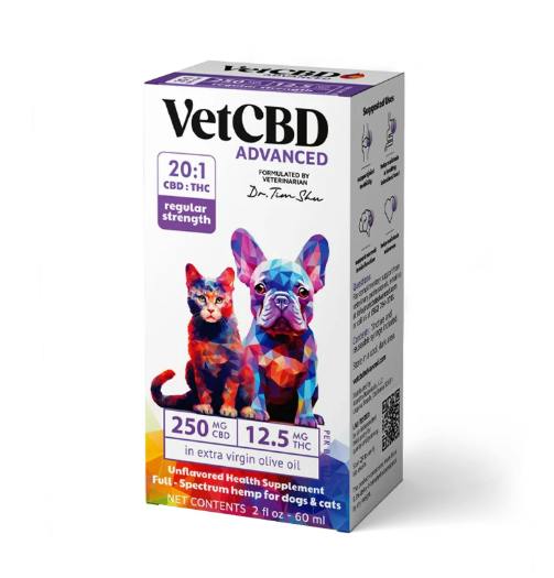 VetCBD | 250mg Pet Tincture | 20:1CBD:THC