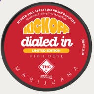 Dialed In: Rosin Gummies | Kickoff | Hybrid | 300mg | 10pk