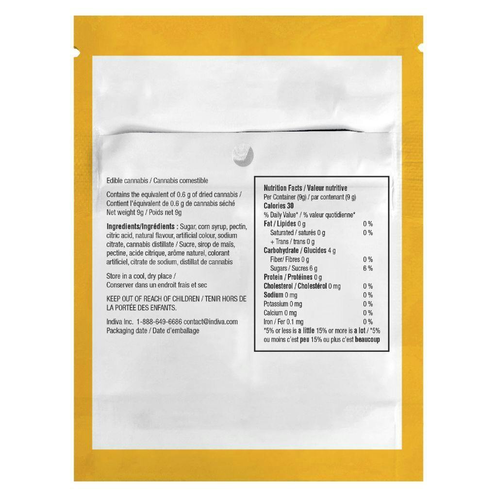 Wana - Mango Sour Soft Chews Sativa - 2x4.5g
