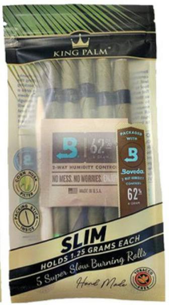 King Palm - Pre-Roll Pouch - 5x Slim Pre-Rolls