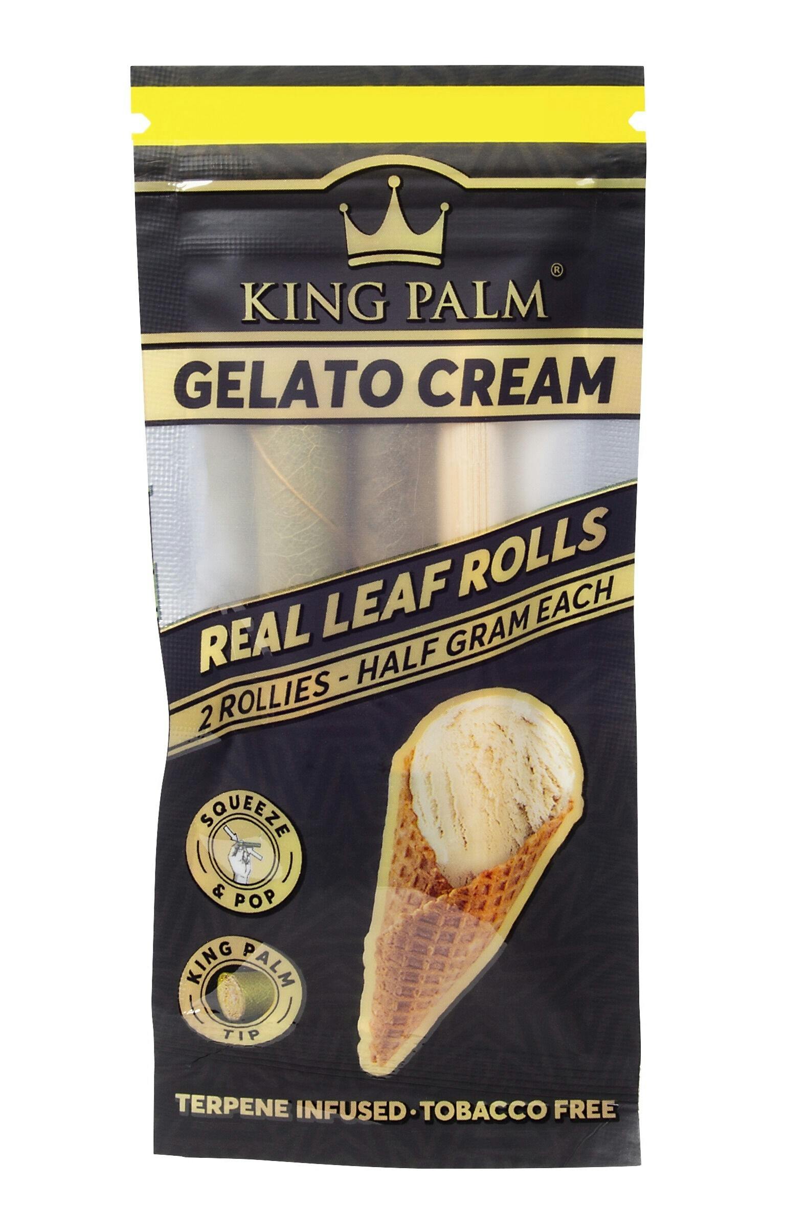 King Palm - Terpene Infused Real Leaf Rolls - Gelato Cream - 2 Minis