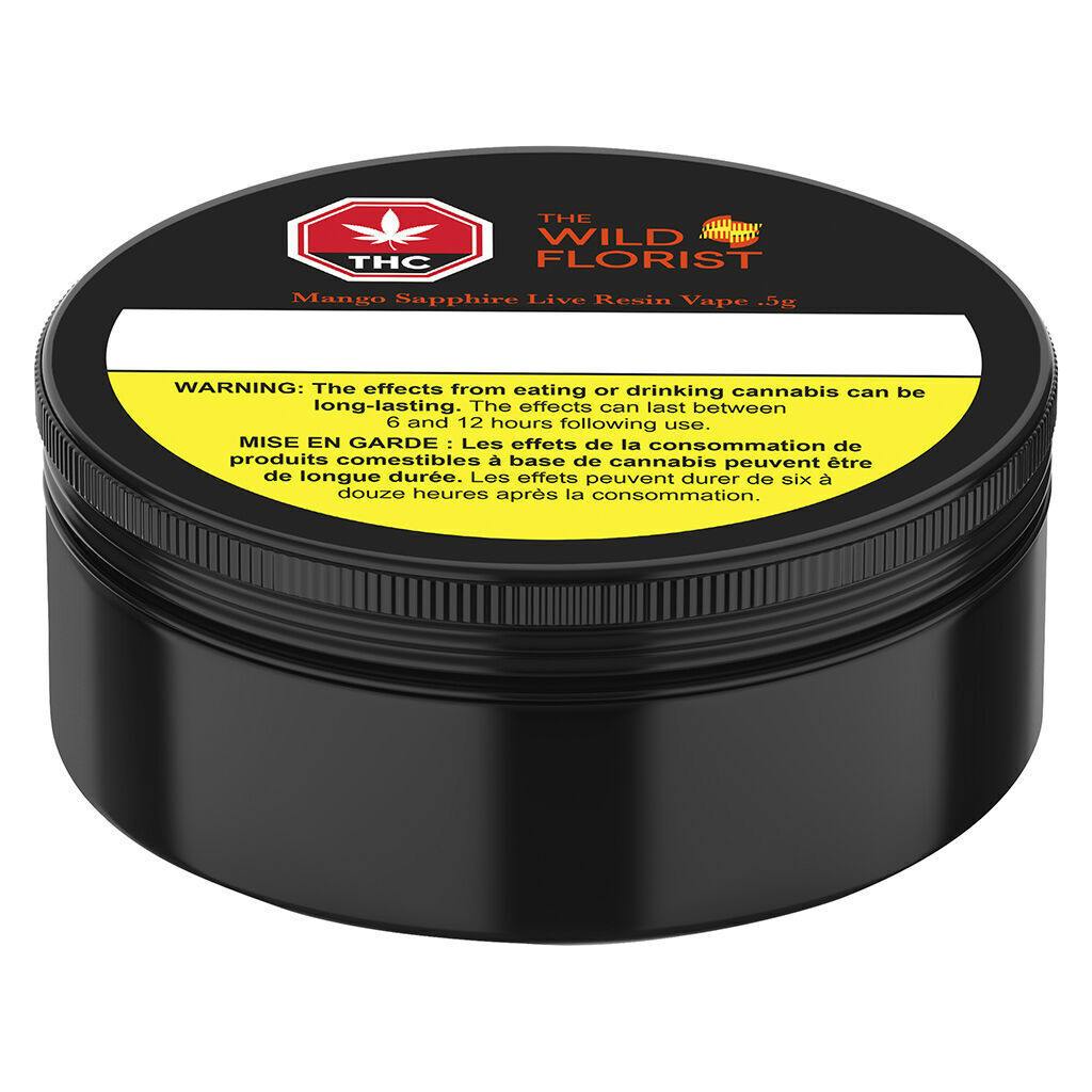 The Wild Florist - Mango Sapphire Live Resin 510 Thread Cartridge - 0.5g